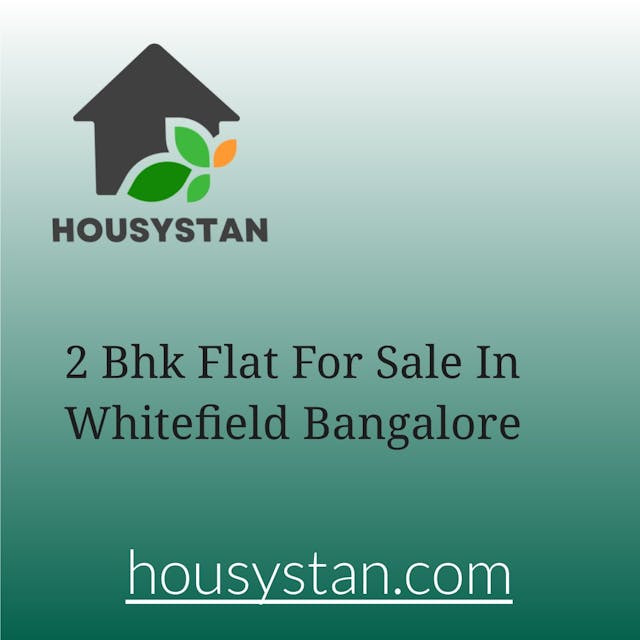 2 Bhk Flat For Sale In Whitefield Bangalore