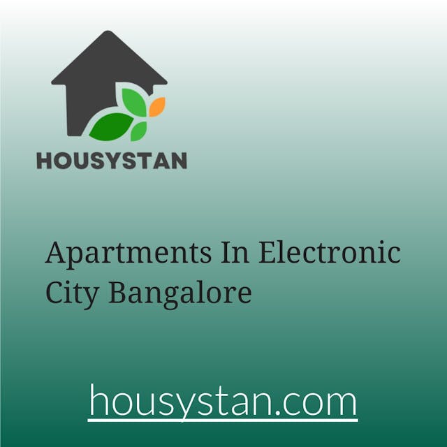 Apartments In Electronic City Bangalore