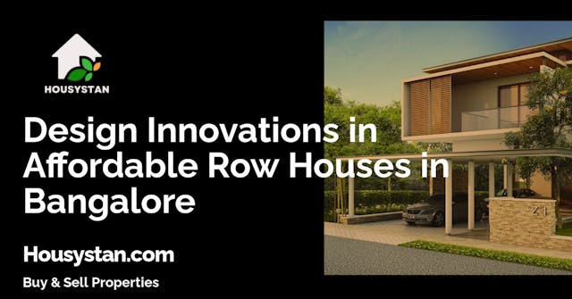 Image of Design Innovations in Affordable Row Houses in Bangalore