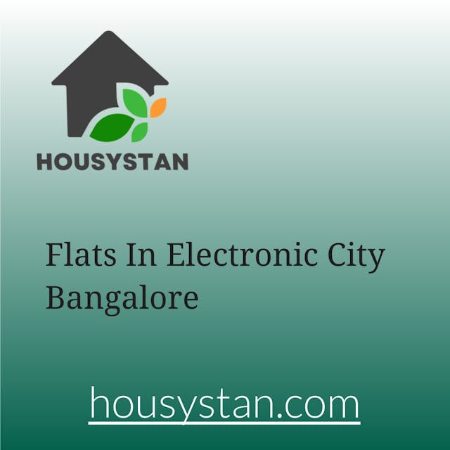 Flats In Electronic City Bangalore