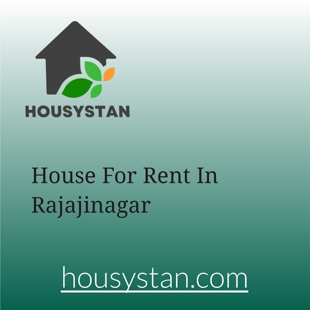 Image of House For Rent In Rajajinagar
