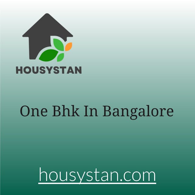 Image of One Bhk In Bangalore