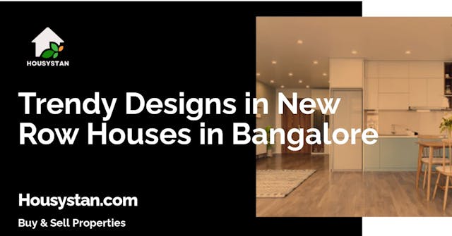 Image of Trendy Designs in New Row Houses in Bangalore