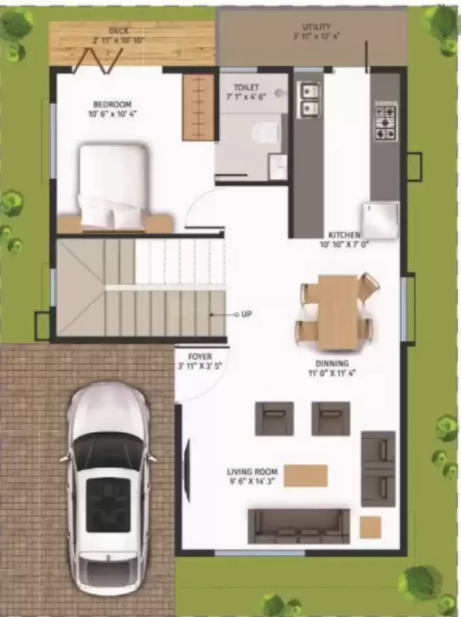 Floor plan for 42 Mark One