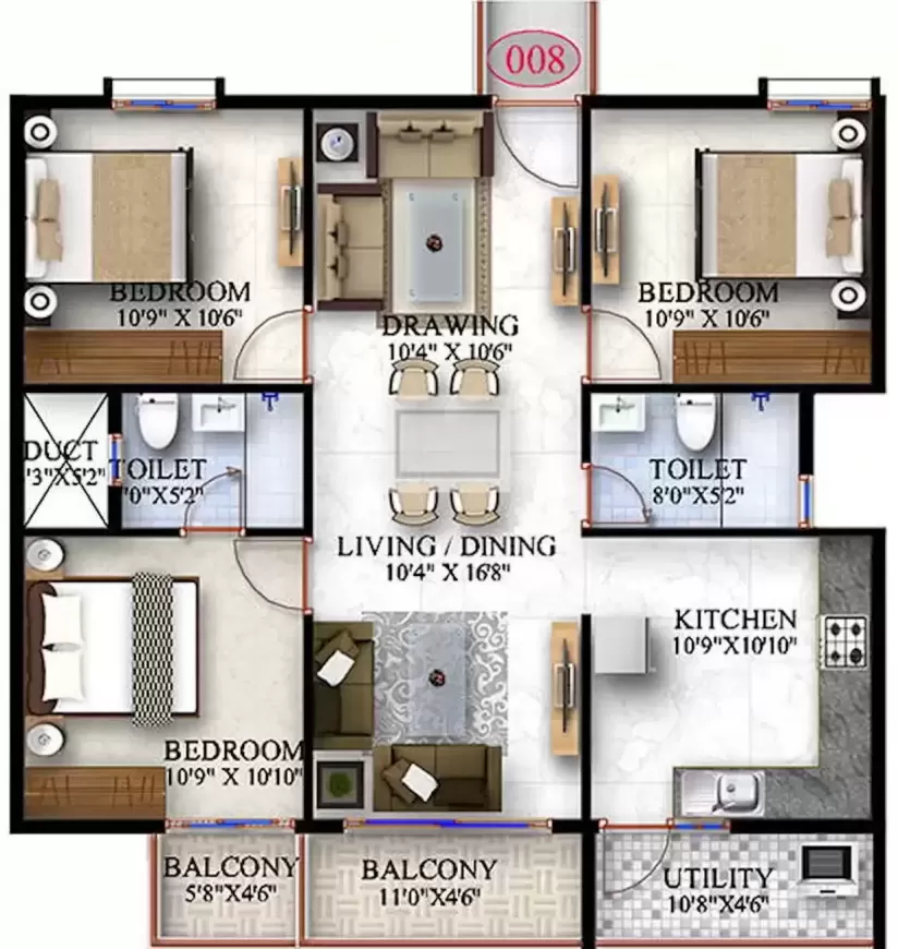 Floor plan for ATZ Estrella