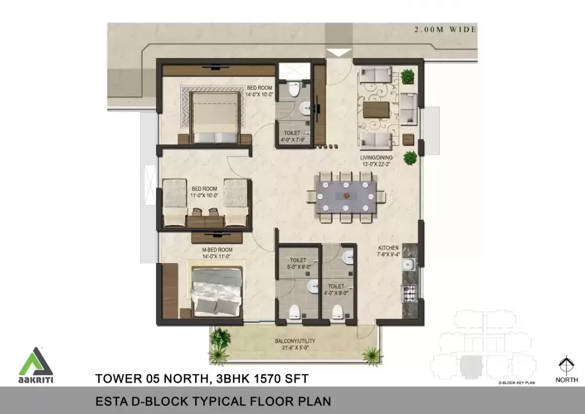 Floor plan for Aakriti Esta