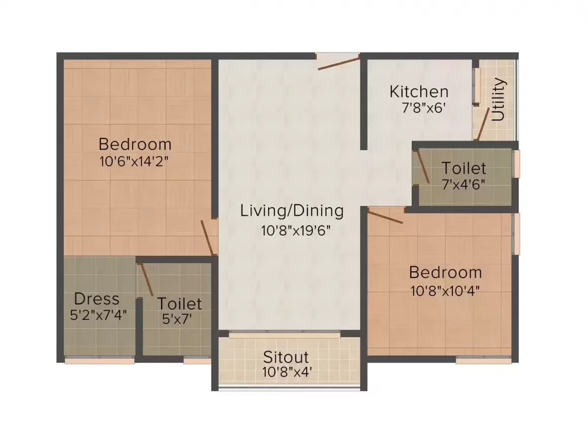 Floor plan for Alpine Fiesta