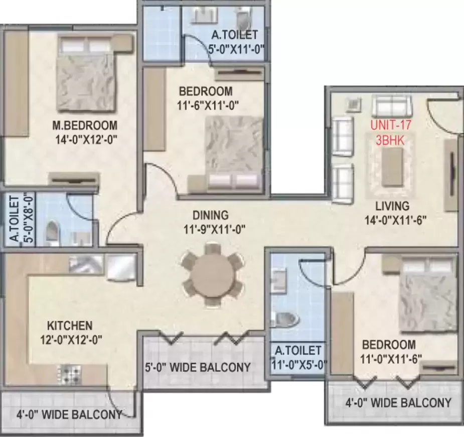 Floor plan for Amigo Estella