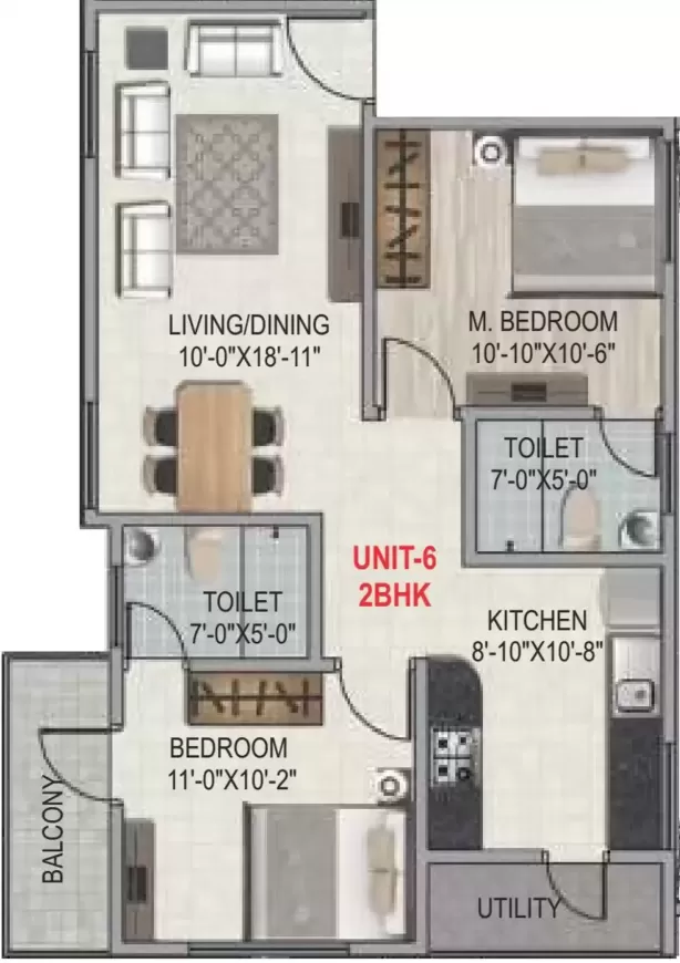 Floor plan for Amigo Regency