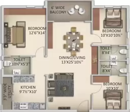 Floor plan for Anuhar Nature Walk