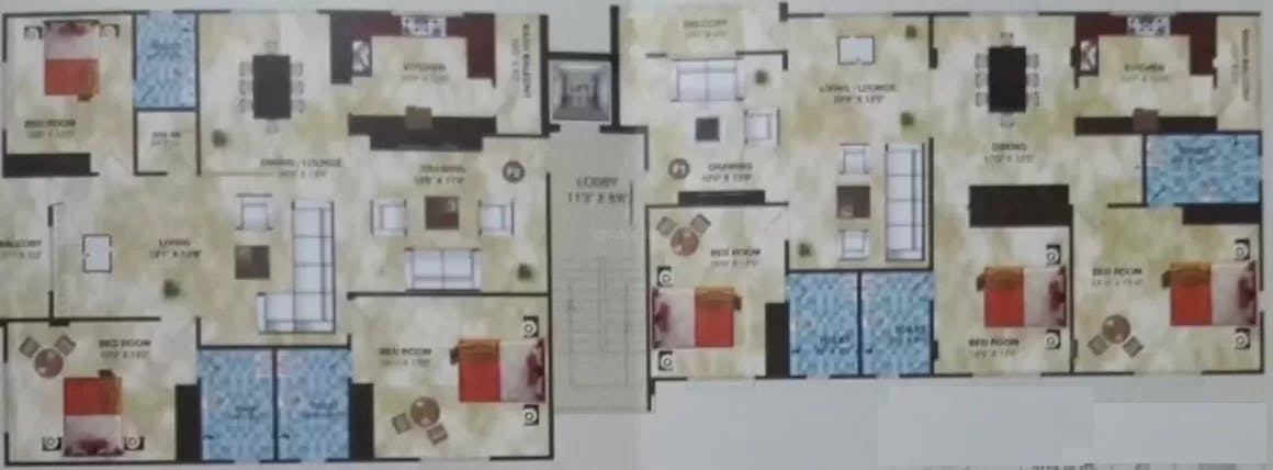 Floor plan for Citizen Kapur Towers