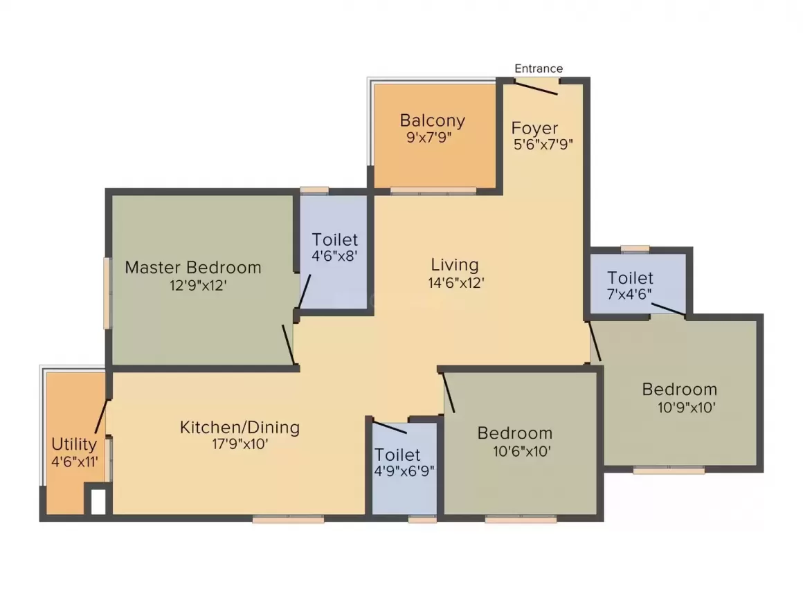 Floor plan for DS Needs 3 Project 276