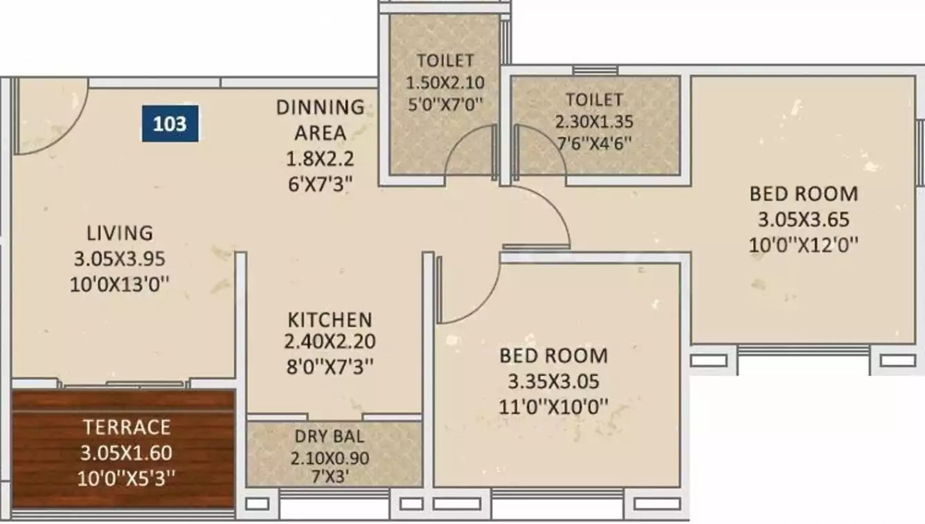 Floor plan for DS Atulya Nirman