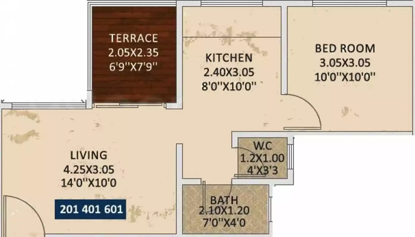 Floor plan for DS Atulya Nirman