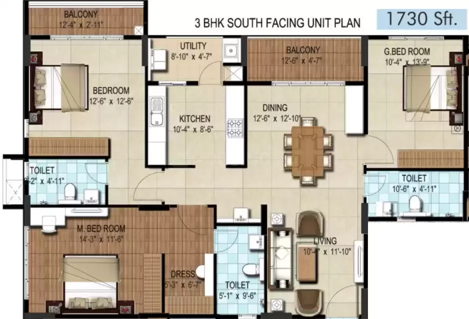 Floor plan for DSR Waterscape