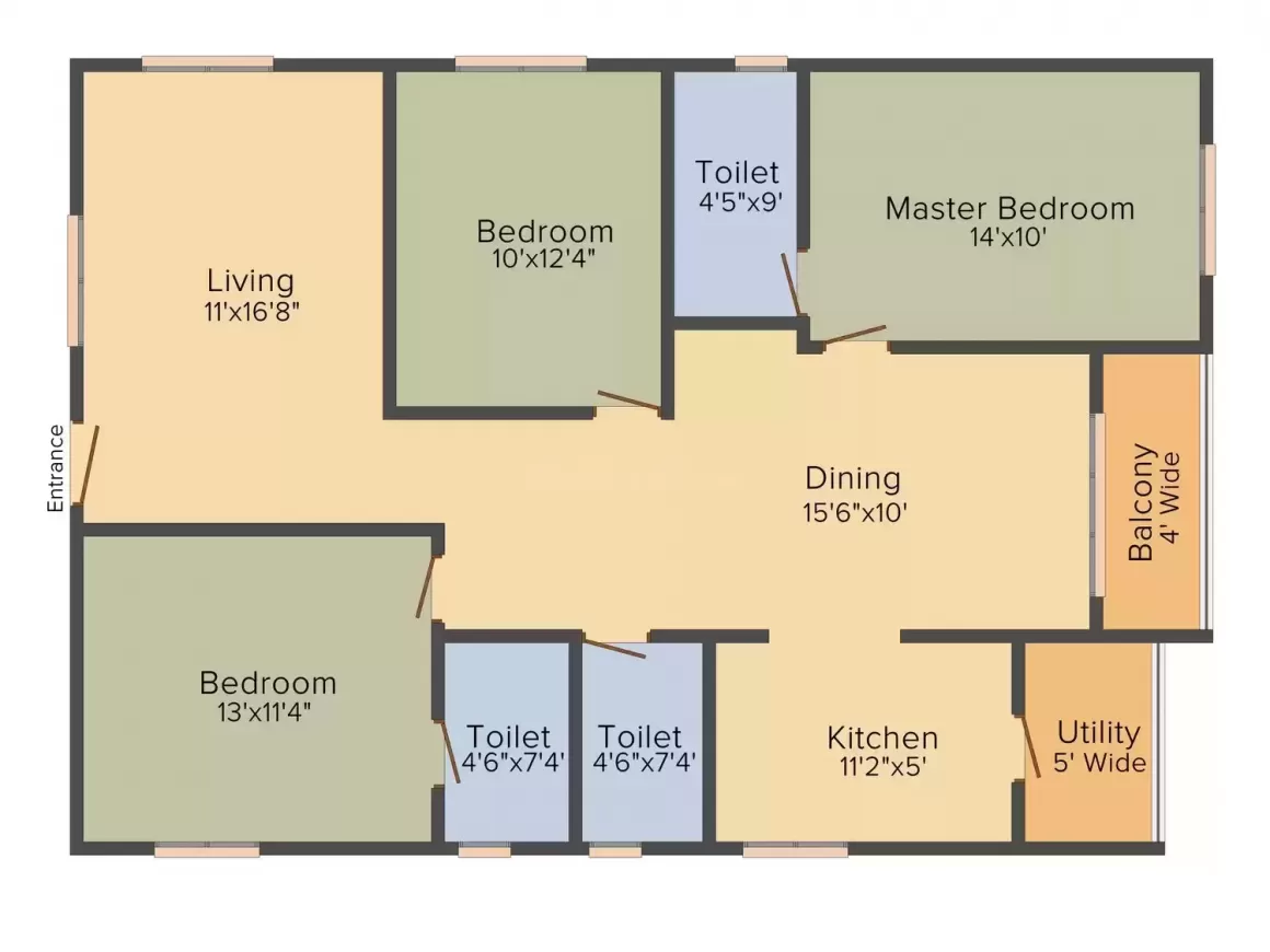 Floor plan for DSR White Waters II