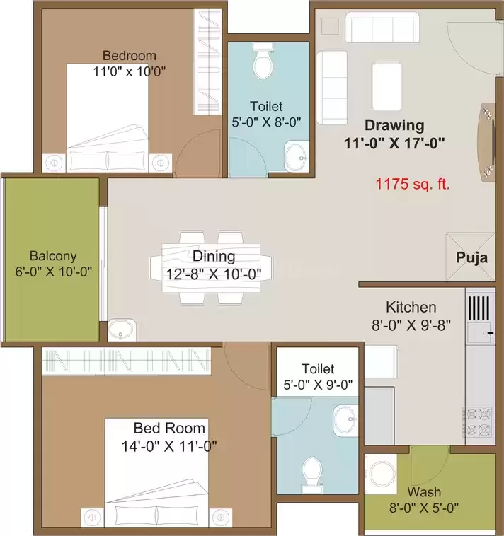 Floor plan for Disha Courtyard