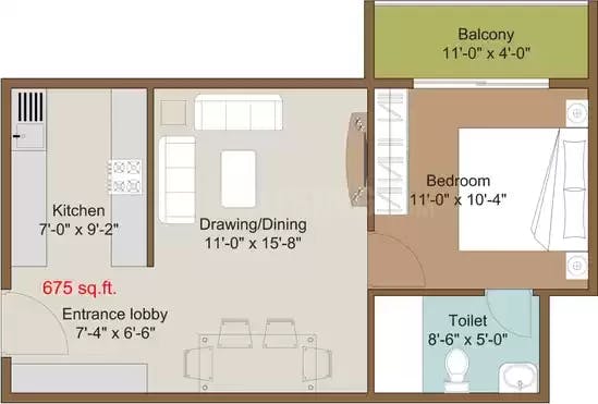 Floor plan for Disha Courtyard