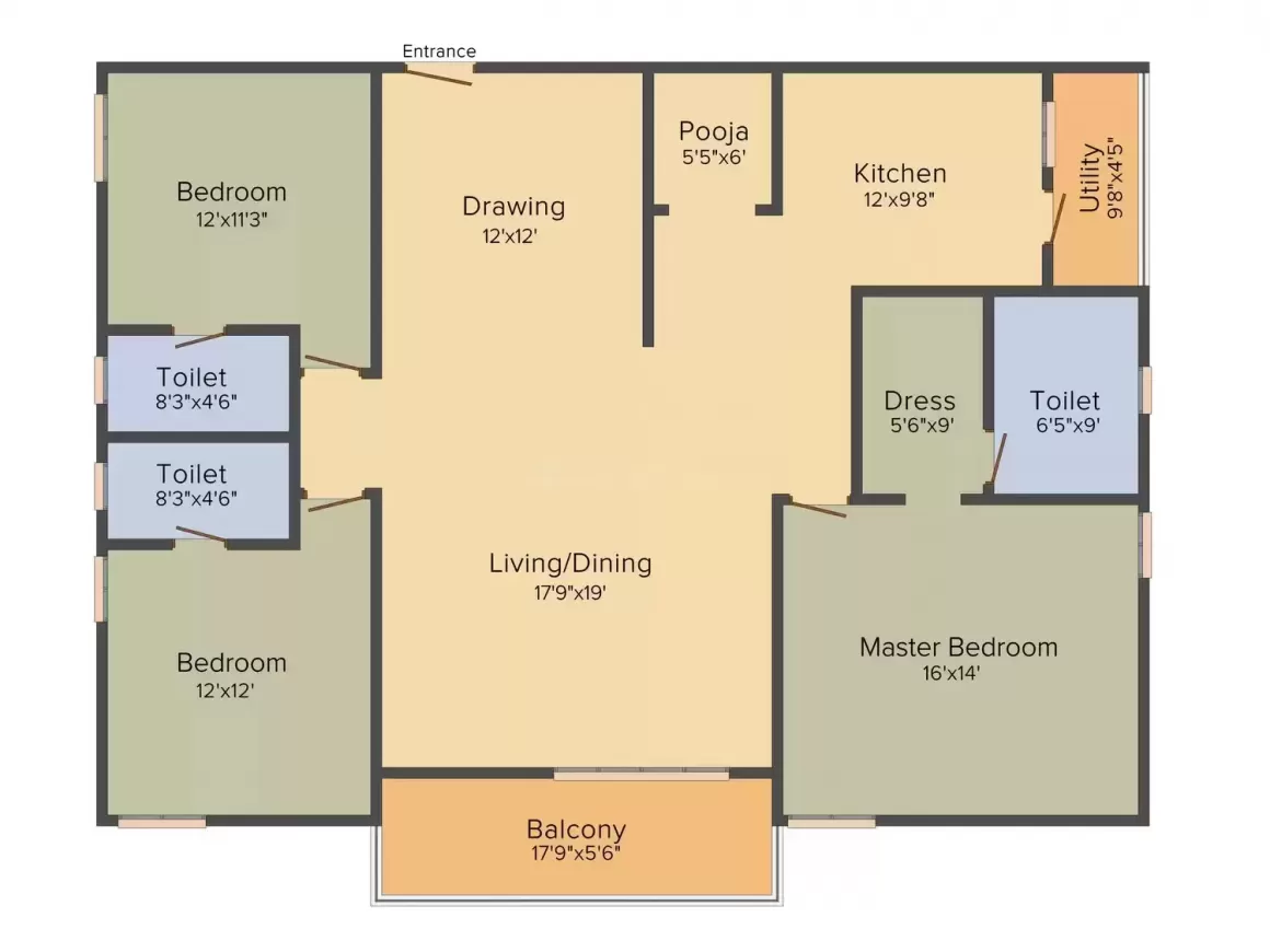 Floor plan for EIPL Rivera