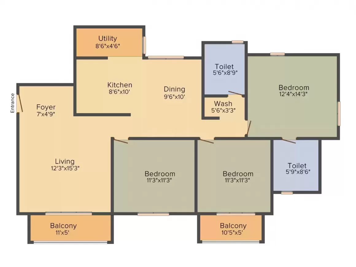 Floor plan for Elegant Whispering Winds