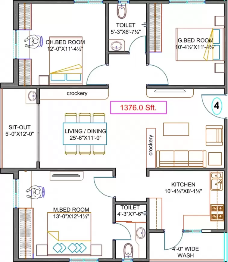 Floor plan for Fortune Green Golden Oriole