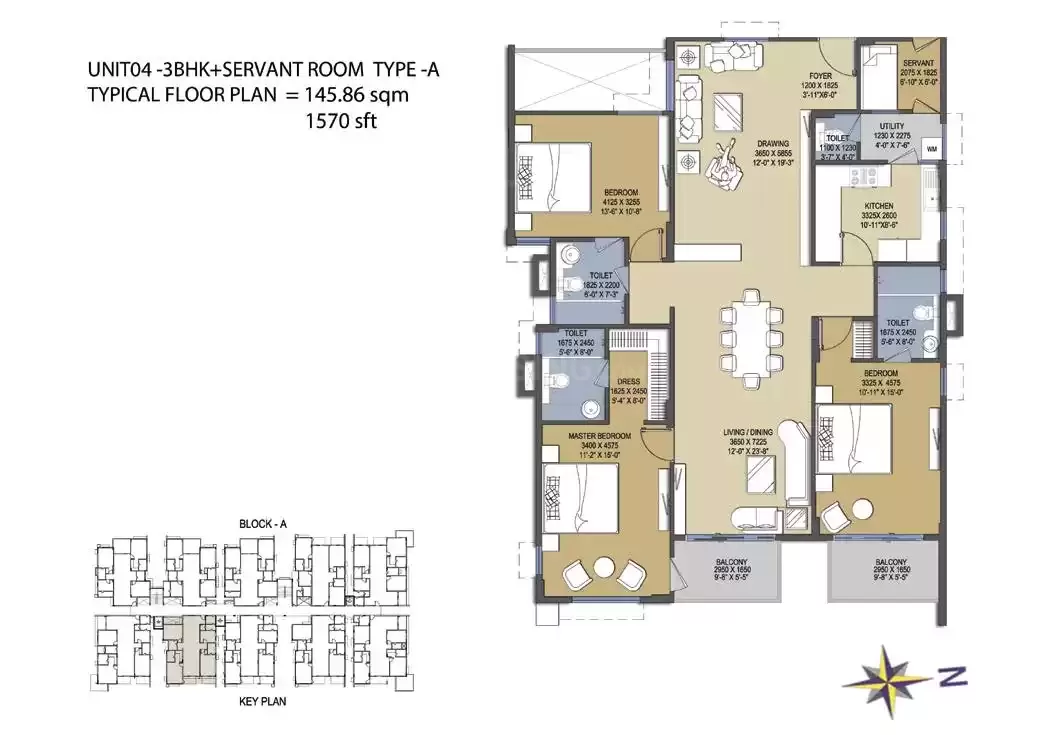 Floor plan for G Corp Mahalakshmi