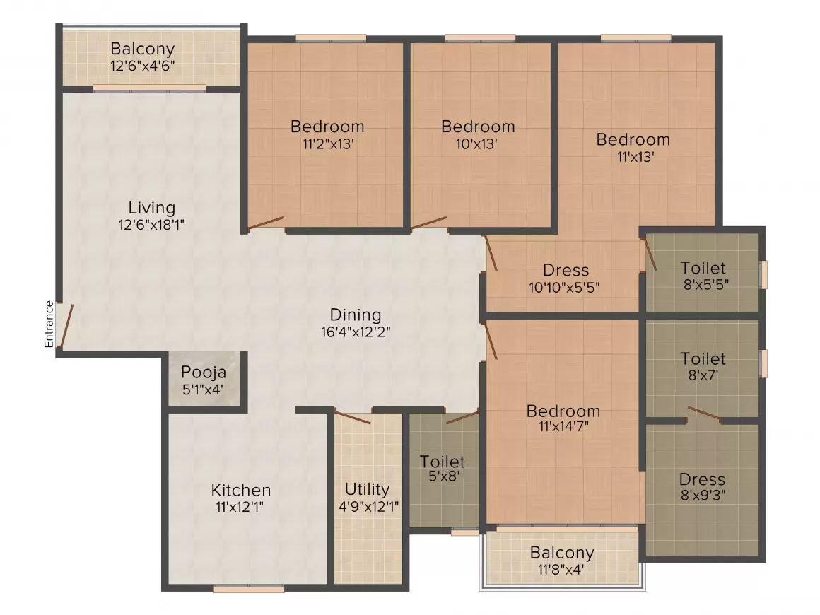 Floor plan for GAG Classic Amrutha