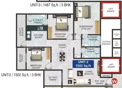 Floor plan for GK Tropical Springs