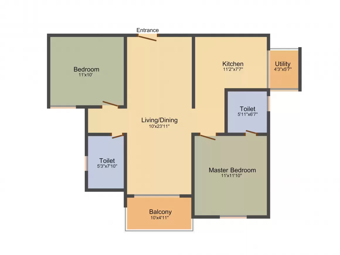 Floor plan for GM Elegance Tower