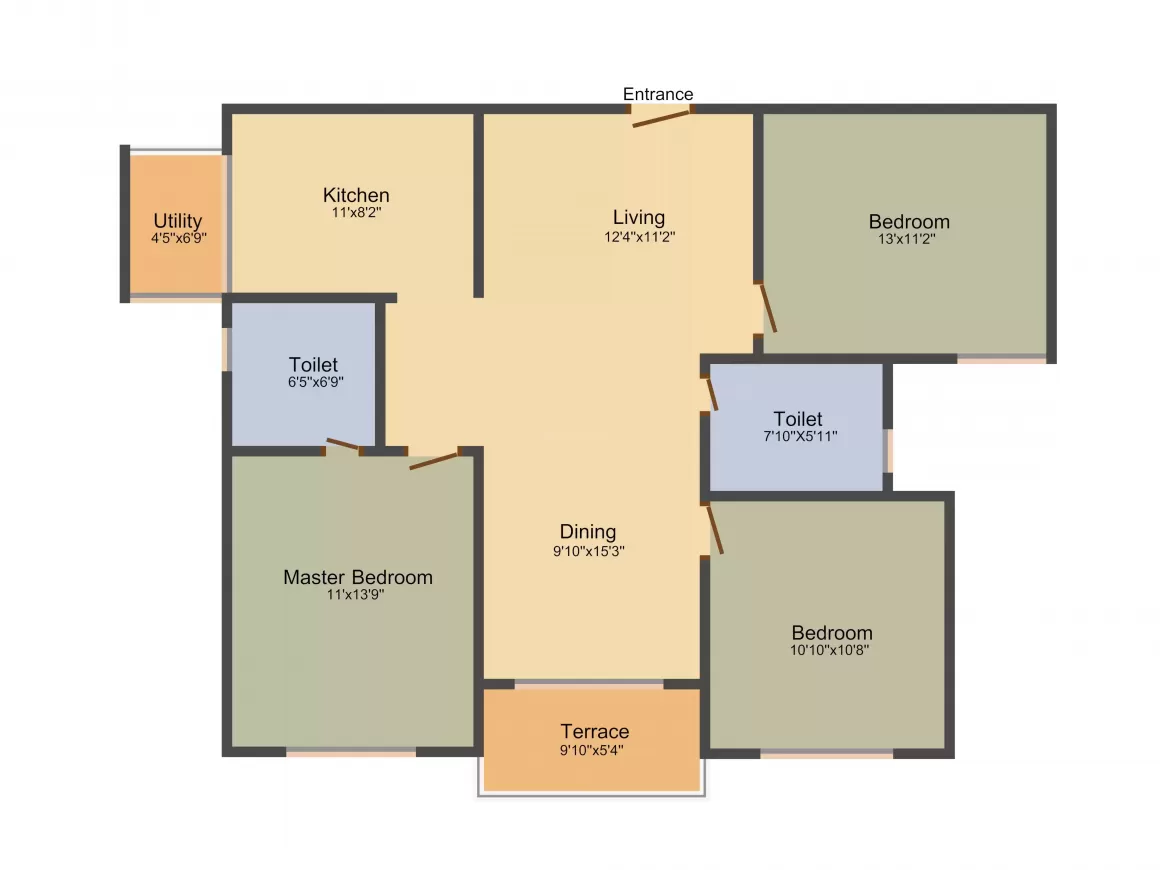 Floor plan for GM Elegance Tower