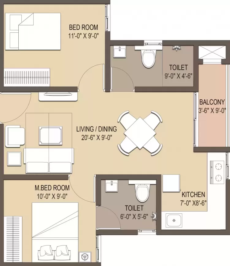 Floor plan for GM North Enclave