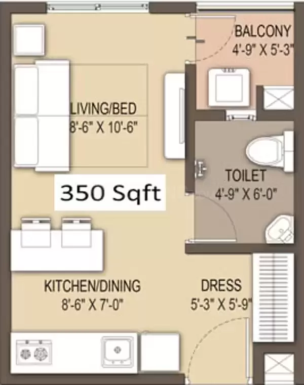 Floor plan for GM Orchid Enclave