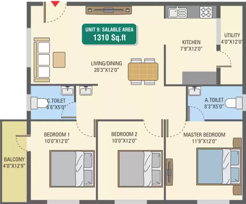 Floor plan for GR Gardenia