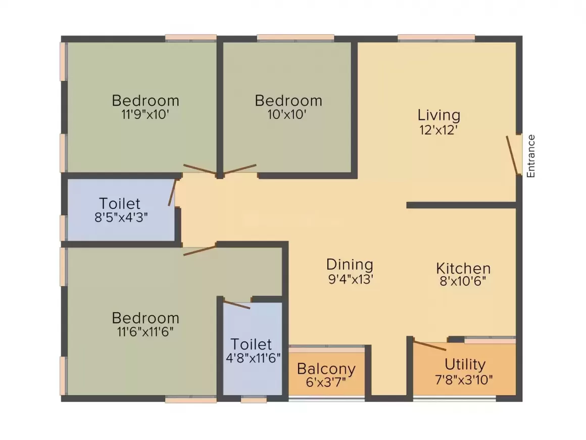 Floor plan for Galaxy The Trillium