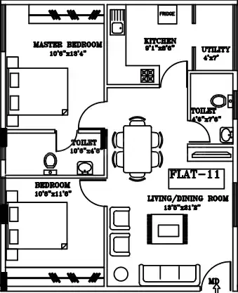 Floor plan for Global Greens Pinnacle