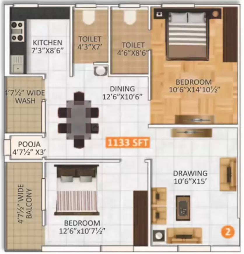 Floor plan for Go Green Avenue