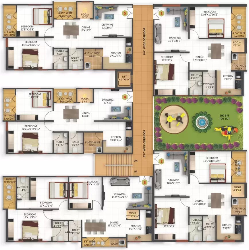 Floor plan for Go Green Parimi Heights