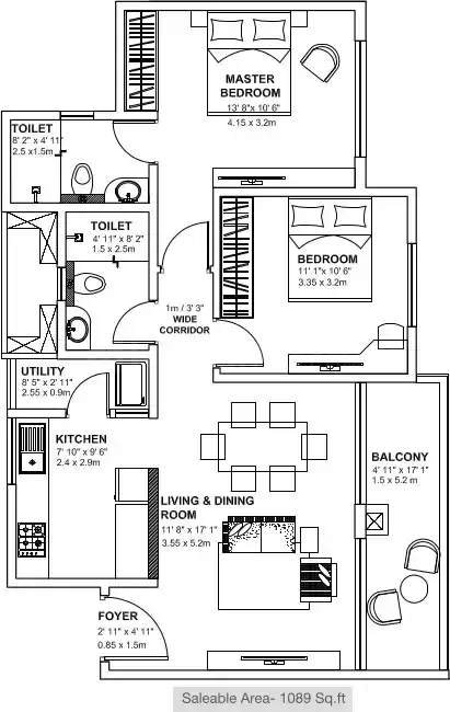 Floor plan for Godrej Avenues