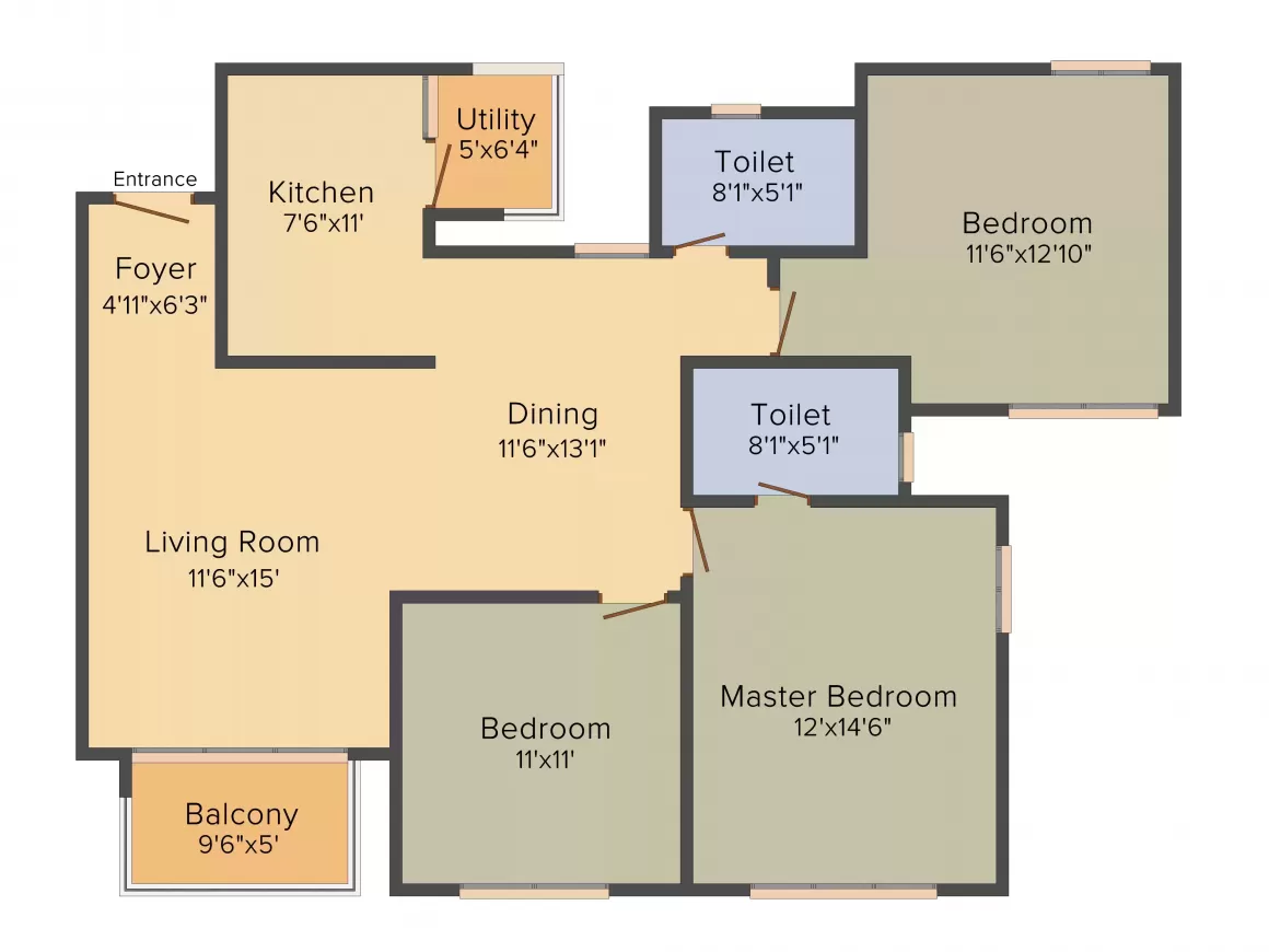 Floor plan for Godrej Eternity