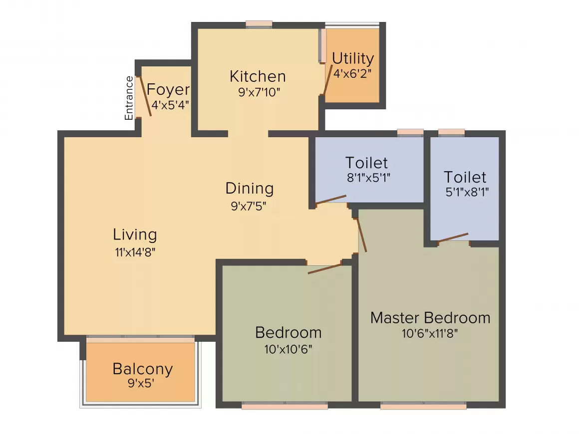 Floor plan for Godrej Eternity