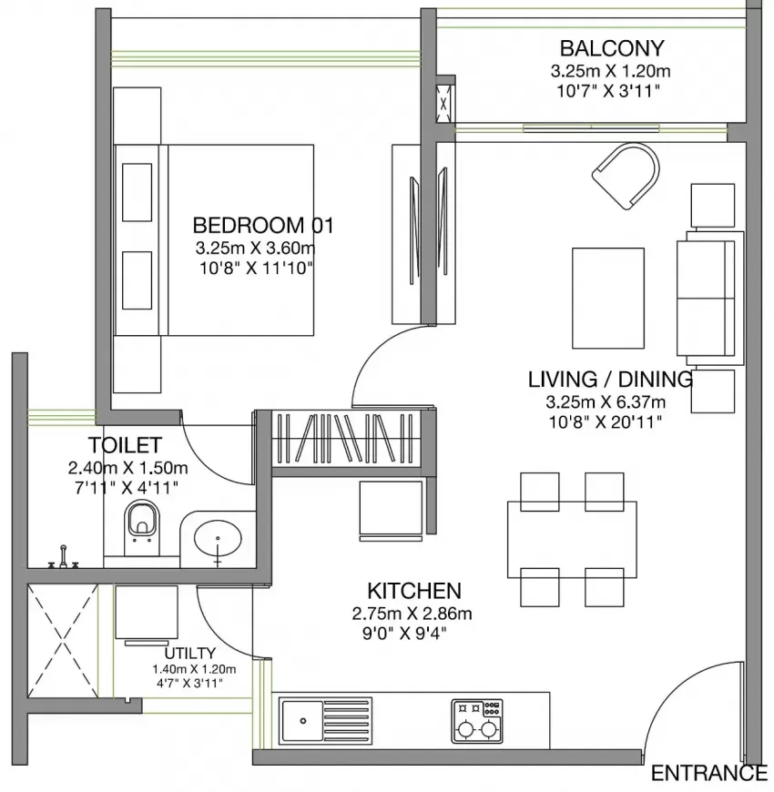 Floor plan for Godrej Lake Gardens