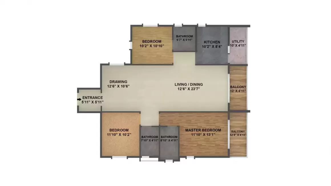 Floor plan for Golden Panorama