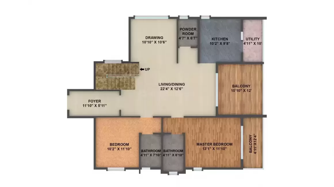 Floor plan for Golden Panorama