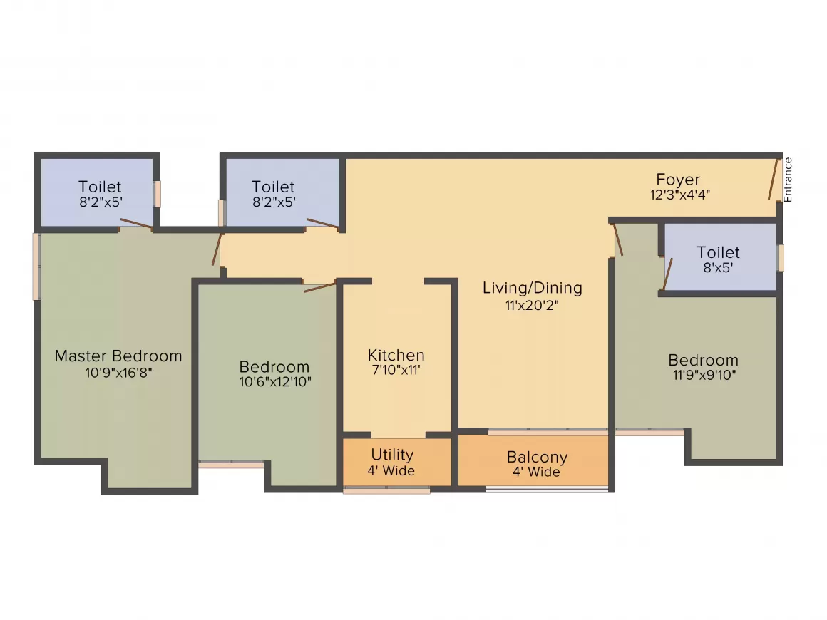 Floor plan for Gopalan Lake Front