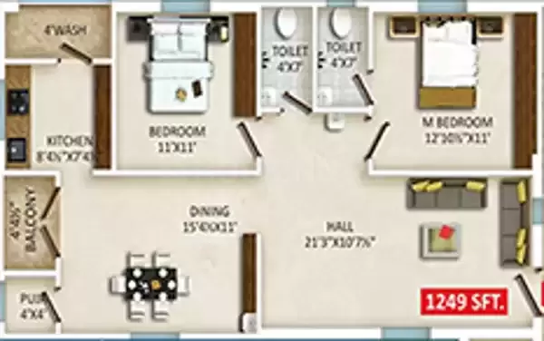 Floor plan for Gothic Photon B