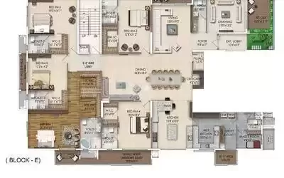 Floor plan for Harsha Sky High