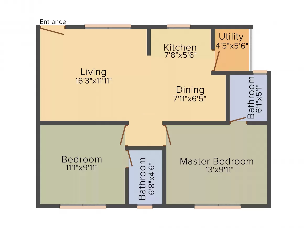 Floor plan for Hebron Avenue