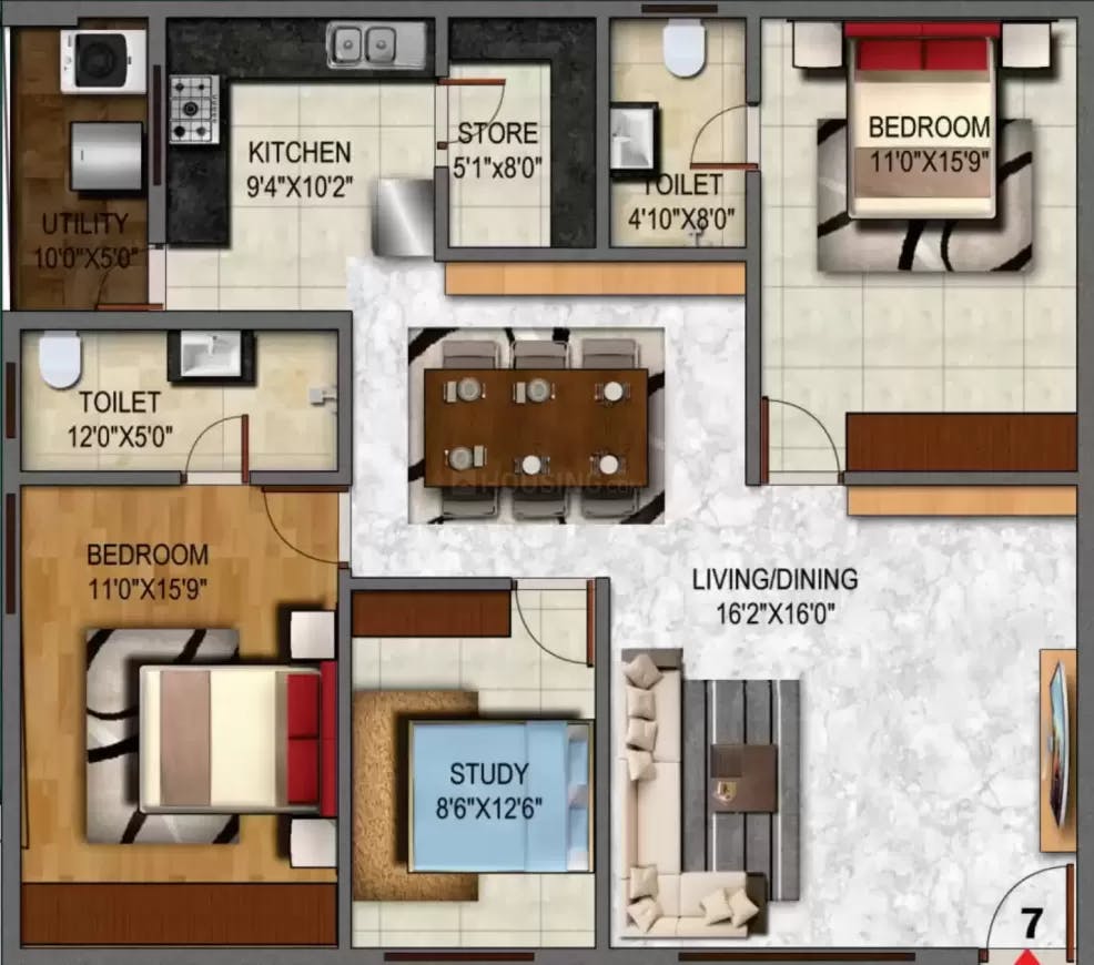 Floor plan for Heriitage Signature