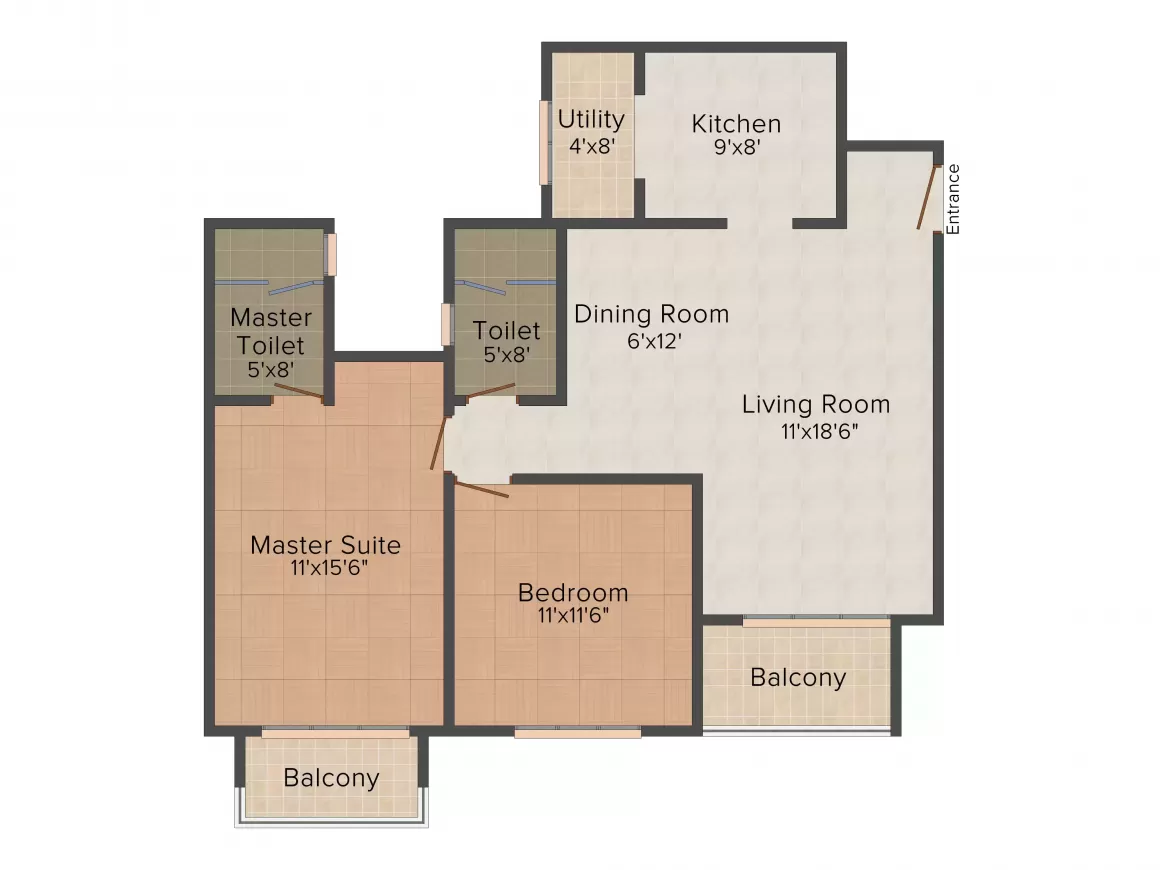 Floor plan for Hiranandani Glen Gate