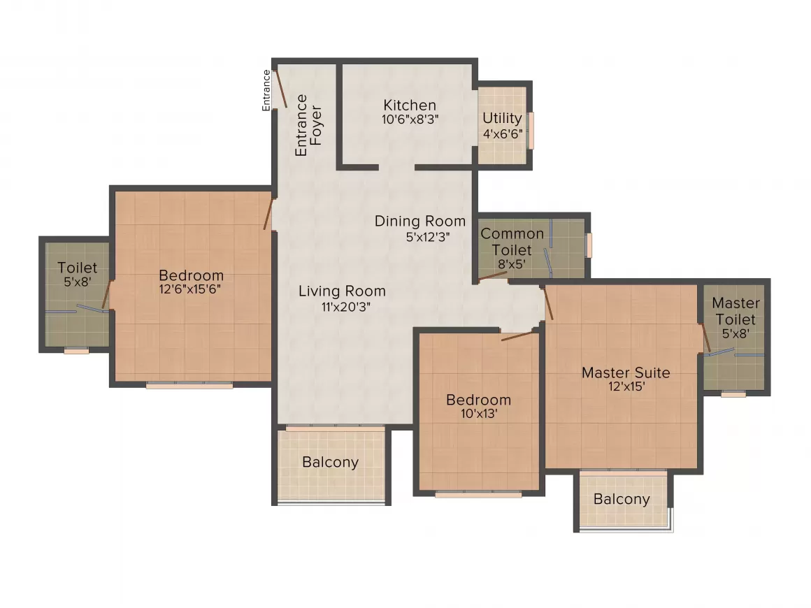 Floor plan for Hiranandani Glen Gate